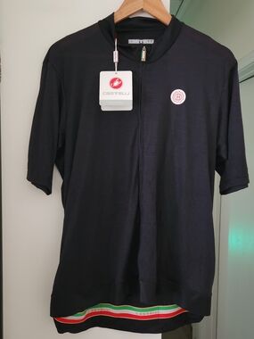 NEW CASTELLI Officina BATTAGLIN Cycling Jersey Men's 3XL 🇮🇹 Italy Made Black
